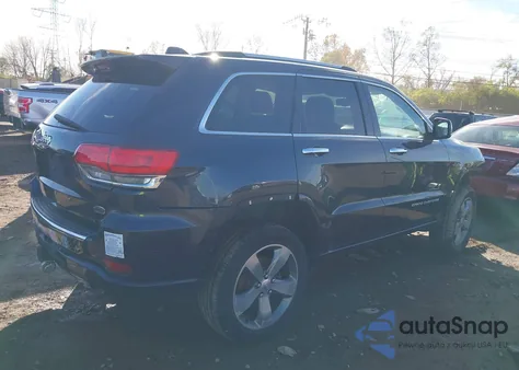 2014 Jeep Grand Cherokee Overland z USA, uszkodzony, nr VIN 1C4RJFCTXEC125249